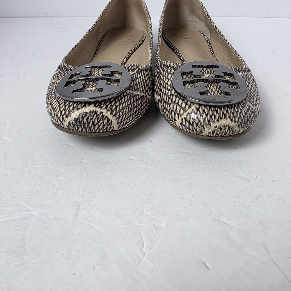 Tory Burch Python Snakeskin Embossed Reva Ballet … - image 4